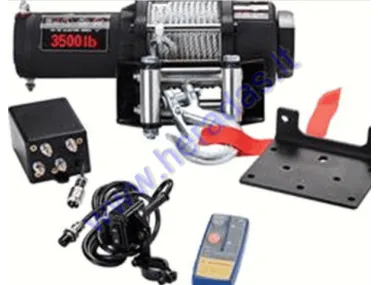 Electric winch 12V 3.3hp / 2,5kw 12V Towing power: 1587kg (3500LB)