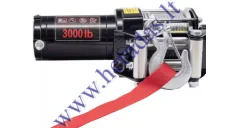 Electric winch, tow rope 12V 3.0hp / 2,2kw 12V Towing power: 1361kg (3000LB)