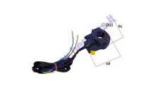 Handlebar mount power switch for motorized bicycle