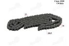 Chain 428H for motorcycle 130 links fits FR50