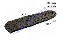 CHAIN 50-250cc FOR ATV QUAD BIKE 428 132 LINKS