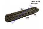 CHAIN FOR 50-80cc MOTORCYCLE-MOPED ROLLER 7,9 L136  CHAIN TYPE 415