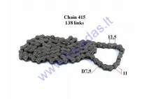 CHAIN FOR 50-80CC MOTORCYCLE-MOPED ROLLER7,9 L138 DID JAPAN CHAIN TYPE 415