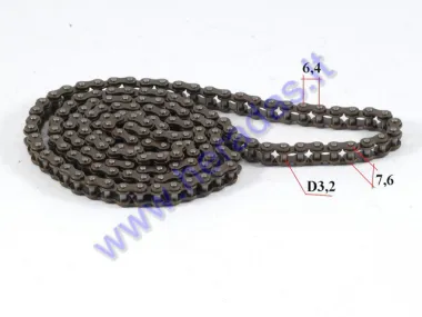 Chain for 50cc motorcycle pitch 6.3 158 links