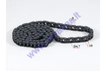 Chain for 50cc motorcycle pitch 8mm  126 links