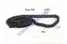 Chain for ATV quad bike 520 type 96 link