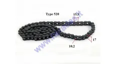 Chain for ATV quad bike 520 type 96 link