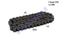 Chain for ATV quad bike type 520 rol76 L120cm