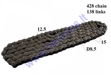 CHAIN 250CC FOR ATV QUAD BIKE ROLLER8,5 L138 428 TYPE
