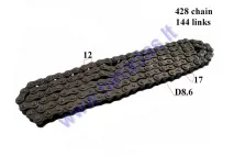 CHAIN 250CC FOR ATV QUAD BIKE ROLLER8,6 L144 428 TYPE