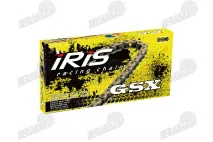 Grandinė motociklo tipas 520-112 narelių IRIS auksinė