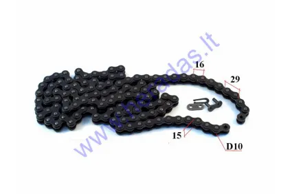 CHAIN for MOTORCYCLE TYPE 520 ROLLER 10  118 LINK  JTC520X-118 X-Ring