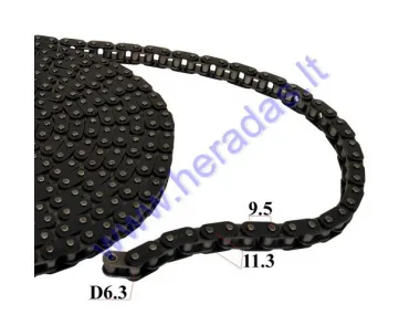 Chain P-9.525 06B-1, price 1 meter