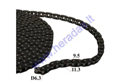Chain P-9.525 06B-1, price 1 meter