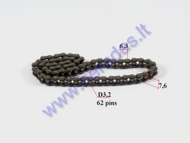 Starter chain for ATV quad bike