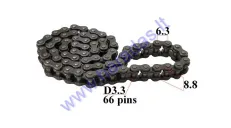 Starter chain for ATV quad bike, motorcycle 25H-66 links 190cc ZS190 W190
