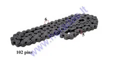 Timing chain for motorcycle 102 links CB125/150/200/250CC ZS169FMM 5 layers