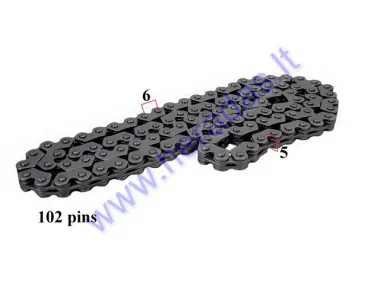 Timing chain for motorcycle 102 links CB125/150/200/250CC ZS169FMM 5 layers