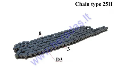 Engine chain for motorcycle120 link length 76cm 25H-120