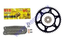 Chain and sprocket set KTM 525, 530 EXC Enduro Racing