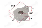 Chain tension adjustment plate fits DB50PRO