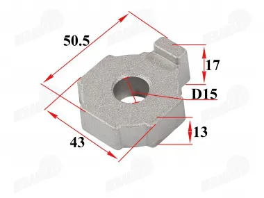 Chain tension adjustment plate fits DB50PRO