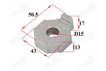 Chain tension adjustment plate fits DB50PRO