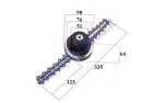 CHAIN BLADE FOR BRUSH CUTTER HEAD