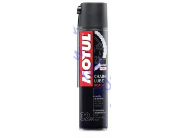 Grandinių tepalas MOTUL CHAIN LUBE ROAD+ 400ml C2+