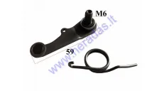 Gearbox shaft brake plate with fork 140cc LF140