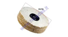 Švelnaus poliravimo diskas 150mm sisal AA dry