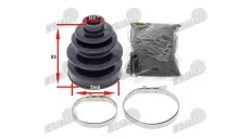 Guma granatos priekis,galas ,išorė,vidus Yamaha, Kawasaki, Polaris, Honda, Can-Am Suzuki vidus 17mm, ilgis 81mm, išorė 60mm