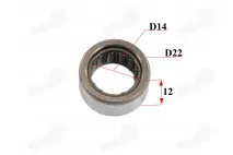 Needle bearing 12x22x14 12/22/14 fits CHAMP DELTA