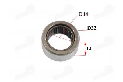 Needle bearing 12x22x14 12/22/14 fits CHAMP DELTA