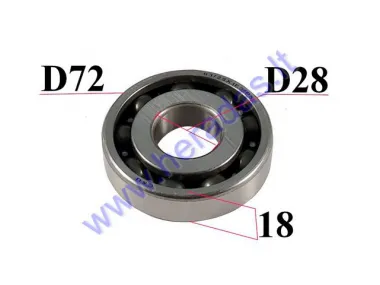 Crankshaft bearing for  ATV, motorcycle MTL250 ZS172 63/28x1E2/P5 28/72/18