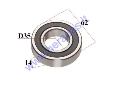 REAR AXLE BEARING FOR QUAD BIKE   35/62/14 C3