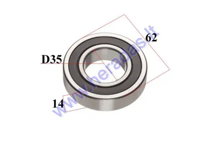 REAR AXLE BEARING FOR QUAD BIKE   35/62/14 C3