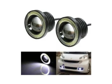 HALOGEN LED FOG ANGEL EYES WITH LED RING D64MM    12V 10W