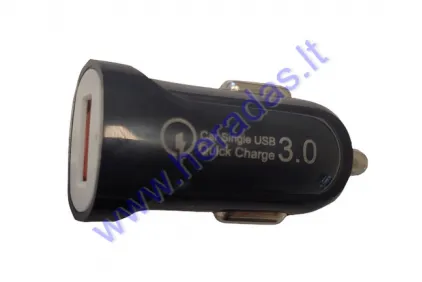 USB CHARGER 12/24V DC5V 3A QC3.0 20W Input DC12V/24V Output DC5V - 3A DC9V -2A DC12V - 1,67A QC 3.0