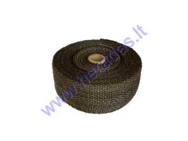 Išmetimo termoizoliacinė juosta 5cmx10m Exhaust Wrap Termo juosta iki 800c laipsnių