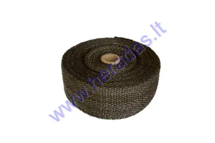 Išmetimo termoizoliacinė juosta 5cmx10m Exhaust Wrap Termo juosta iki 800c laipsnių
