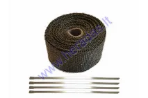 Išmetimo termoizoliacinė juosta 5cmx5m Exhaust Wrap Termo juosta