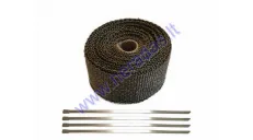 Išmetimo termoizoliacinė juosta 5cmx5m Exhaust Wrap Termo juosta