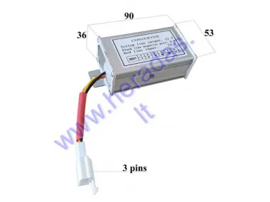 Įtampos konverteris 72V į 12V  elektrinio motorolerio SKYHAWK