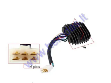 VOLTAGE REGULATOR RECTIFIER 6 PINS FOR motocycle Kawasaki VN 800 95-