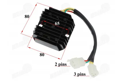 Įtampos reguliatorius (krovimo rėlė) 3+2 kont motociklo,motorolerio Longjia Lexmoto, Neco LJ125T-8M