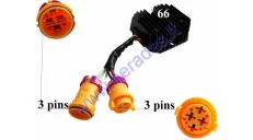 Voltage regulator (rectifier) 3+3 pin for scooter, motorcycle Bashan BS250S-5