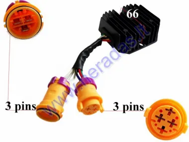 Įtampos reguliatorius (krovimo rėlė) 3+3 kont  motociklo,keturračio Bashan BS250S-5