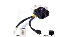 Voltage regulator (rectifier) 4+3 pin for motorcycle Honda, Ducati, Suzuki 250-1000c 31600-MZ5-00
