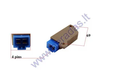 Įtampos reguliatorius (krovimo rėlė) 4 kont Kawasaki Jet SKI vandens motociklo 3712SH56512 STX ZXi 750 900 900 1100 1100